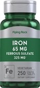 Σιδήρου Piping Rock Ferrous Sulfate 65 mg 