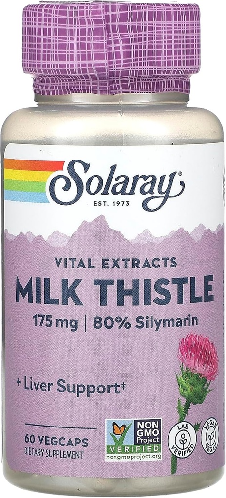 Συμπλήρωμα Εκχυλίσματος Γάλατος Solaray, 175mg, 60 Count