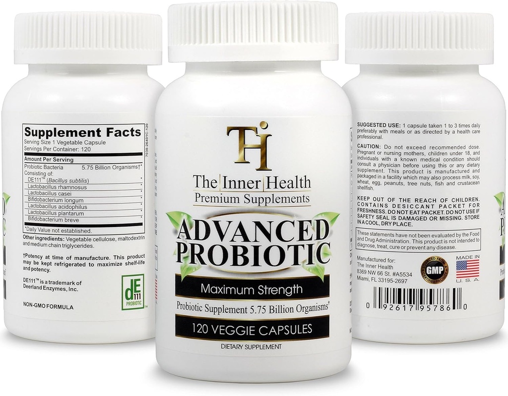 PROBIOTIC Συμπλήρωμα 5.75 Δισεκατομμύρια Οργανισμοί-Bacillus Subtilis Bifidobacterium Longum L.Acidophilus L.Rhamnosus L.Plantarum-120 Caps