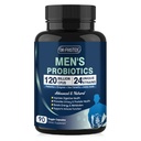 Προβιοτικά για άνδρες Digestive Health, 120 δισεκατομμύρια CFUs Mens Probiotic με Digestive Enzymes & Prebiotics & Saw Palmetto & Cranberry για ουλώδη, Prostate & Urinary Tract Health, Ράφι σταθερό, 90 κάψουλες