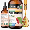 BIO KRAUTER Schisandra Berry Drops - Φυσικό συμπλήρωμα Schisandra για την υποστήριξη Mood - Αλκοόλ & Ζάχαρη χωρίς εκχύλισμα - 4 FL.Oz.
