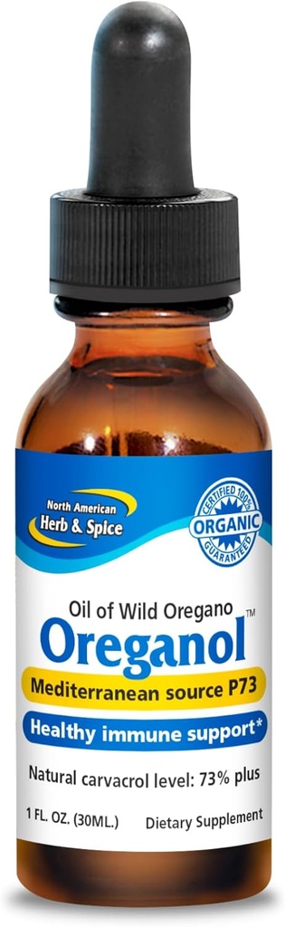 ΒΟΡΕΙΟ ΑΜΕΡΙΚΑΝΙΚΟ ΒΕΡΒΟ & ΣΠΡΙΓΚΑ Or 1 fl oz, Συσκευασία των 2 - Μη επεξεργασμένο, Άγριο, Βιολογικό Έλαιο Ρίγανης - Μεσογειακή Πηγή P73 - Μη ΓΤΟ - 864 Σύνολο Υπηρεσιών