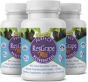Perfect Res Grape Max, 60 κάψουλες λαχανικών ανά φιάλη (πακέτο των 3) ~ 99% Trans-Resveratrol & Muscadine Grape ~ Αντι-γήρανση συμπλήρωμα & ισχυρό αντιοξειδωτικό