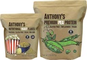 Anthony's Premium Pea Protein 2lb & Διατροφικές Νιφάδες Μαγιάς 1lb
