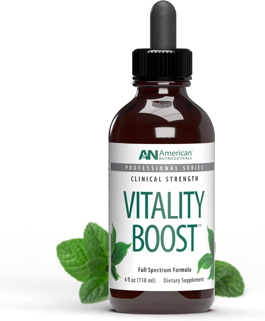 American Nutriceuticals - Vitality Boost Fulvic Acid w/Trace Mineral Drops - Multimineral Supplement -Πλούσια σε Αμινοξέα – Βελτιώνει τη λειτουργία της ενέργειας