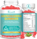 2 Πακέτο Ashwagandha Gummies με Turmeric GABA Mood Ενέργεια και ανοσοποιητική υποστήριξη, Φράουλα Γεύση 120 κοχ