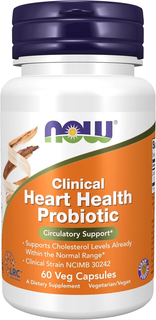 NOW Foods Clinical Heart Health Probiotic - 60 Veg Capsules