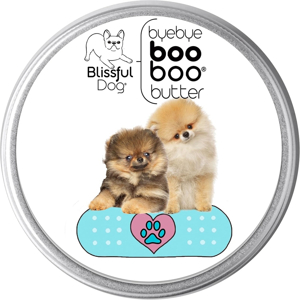 Το Blissful Dog 1 oz TIN Βούτυρο Pomeranian Booo