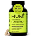 HUM Flatter Me Extra Strength Digestive Enzymes for Women, Men, Digestive Gut Bloating Supplement, Ginger, Peppermint Leaf, Fast Acting Anti Bloat Pills Multi Enzyme for Debloating, 60 Κάψουλες