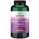 Swanson Hydrolyzed Collagen Peptides + Βιταμίνη C Τύποι I και Iii 1, 000 mg 250 Tabs