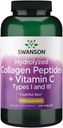 Swanson Hydrolyzed Collagen Peptides + Vitamin C Types I and Iii 1,000 mg 250 Tabs