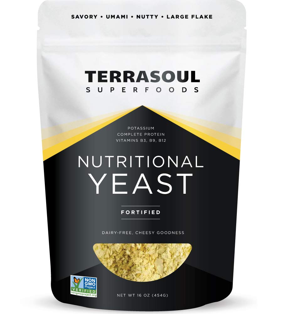 Terrasoul Superfoods Premium Nutritional Yeast Flakes, 16oz - Ενισχυμένη 