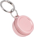 Daily Metal Carrying Case - Portable Keychain Pill Holder, Waterproof Small Travel pill Container for Earplugs Coins, Compatible with Loop, Eargasm & Vibes, Compact Mini Purse Pill Box (Pink)