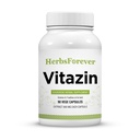 Βότανα για πάντα κάψουλες Vitazin Ayurvedic βοτανικό συμπλήρωμα Υποστηρίζει την ενέργεια και την απόδοση παρέχει φυσική και ψυχική δύναμη 90 κάψουλες Vege 800 Mg κάθε