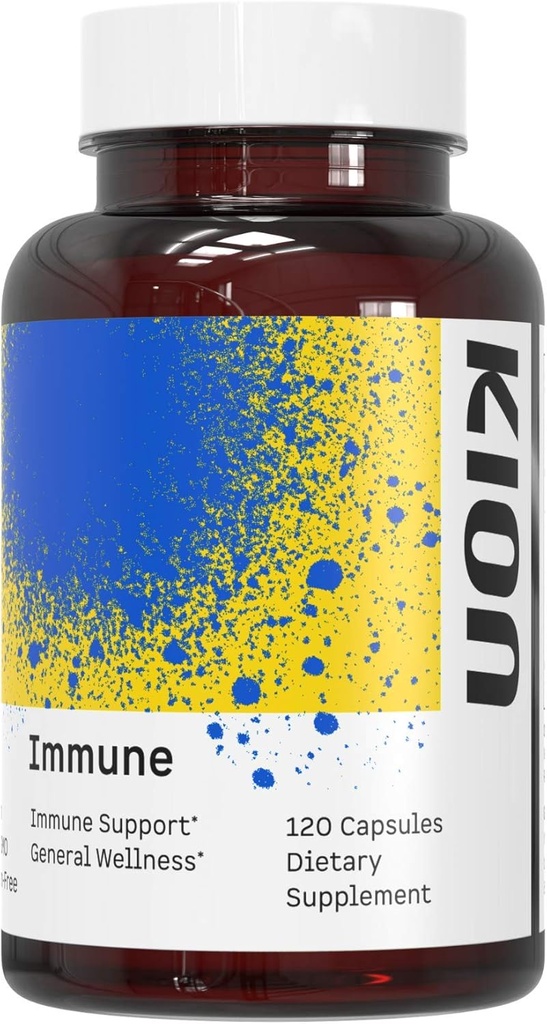 Kion Immune - Immune Support Supplement - Vitamin C Supplement - Βιταμίνη C και ψευδάργυρος για την καθημερινή ευεξία - 500 mg Βιταμίνη C (Ascorbic Acid) και 10 mg ψευδάργυρος - 120 Σερβίρει