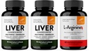 Liver Sandhu's Renew Cleanse & L-αργινίνη με Nitric Oxide Precursor Κάψουλες 