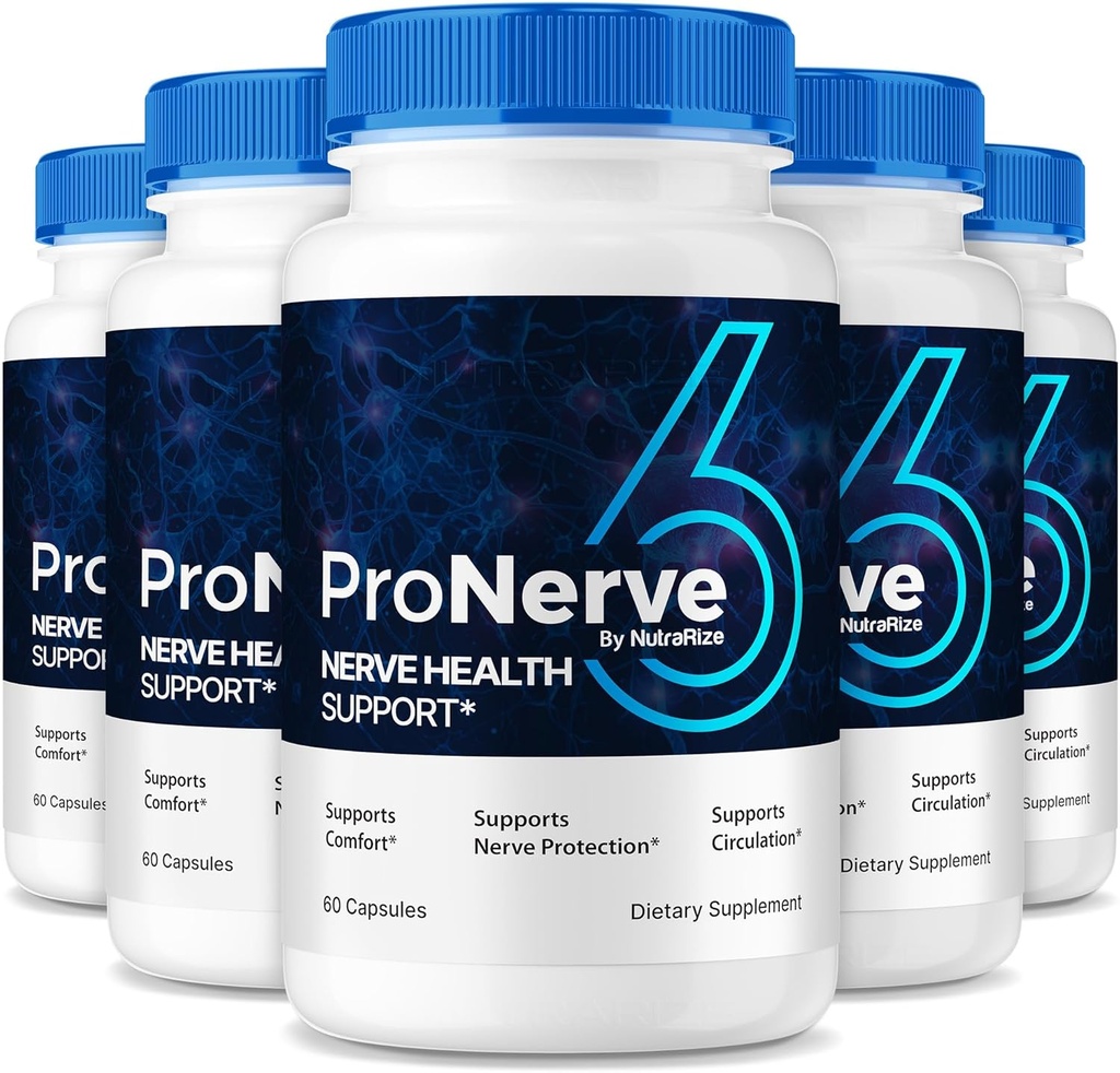 NutraRize (5 πακέτο) ProNerve6 Νευροπάθεια, ProNerve 6 συμπλήρωμα υποστήριξης νεύρων, Pro Nerve 6 κάψουλες, ProNerve6 Pastillas Κριτικές (300 κάψουλες)