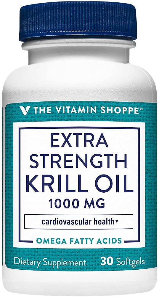 Το Βιταμίνη Shoppe Extra Strength Krill Oil - MSC Certified Sustainable - 1.000 MG (30 Softgels)