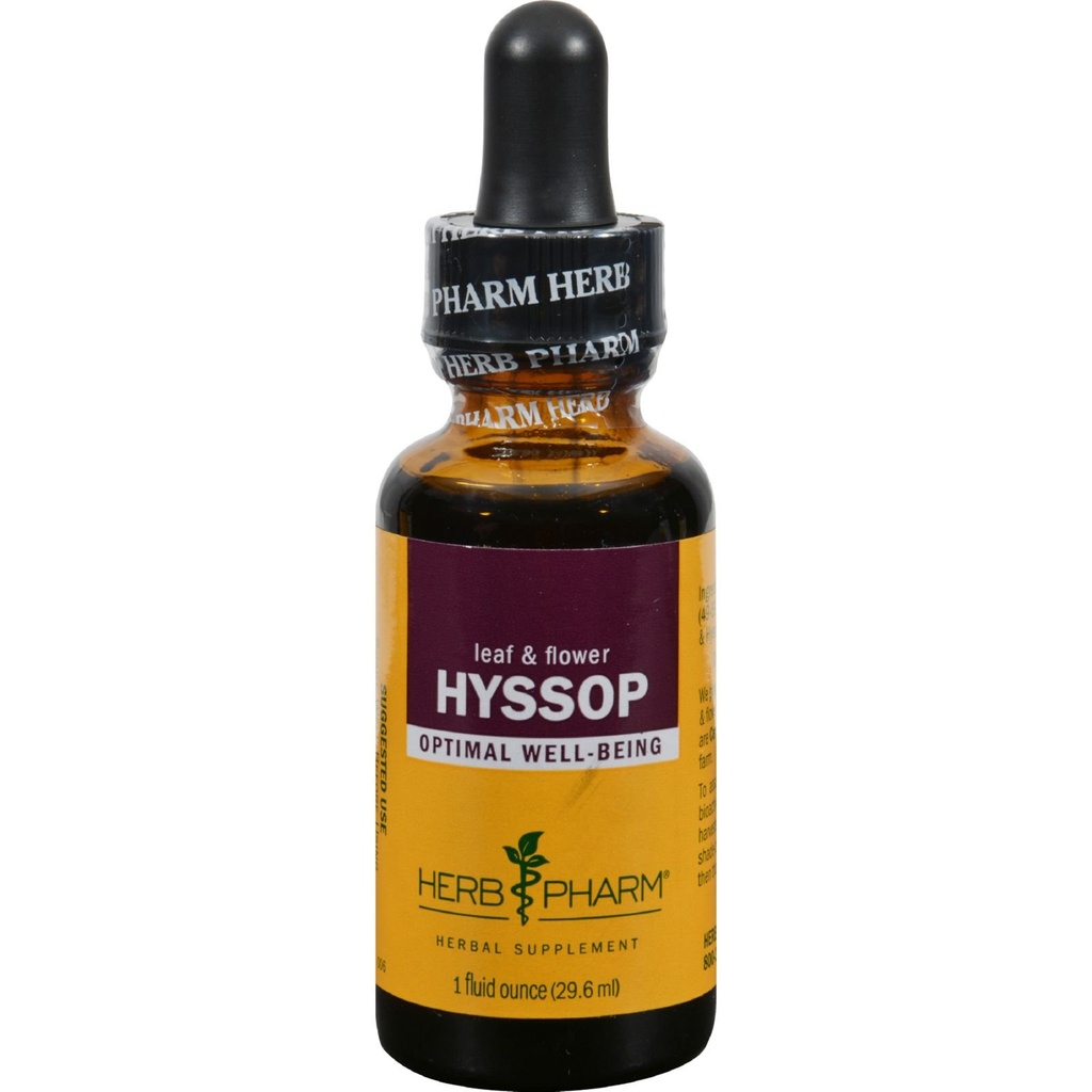 Βότανο Pharm Certified Organic Hyssop Liquid Extract - 1 ουγγιά