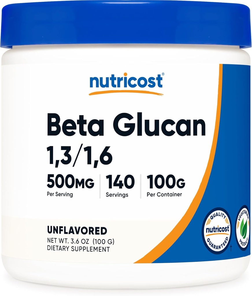 Nutricost Beta Glucan Powder 100 Grams - 1,3/1,6 - Μη ΓΤΟ