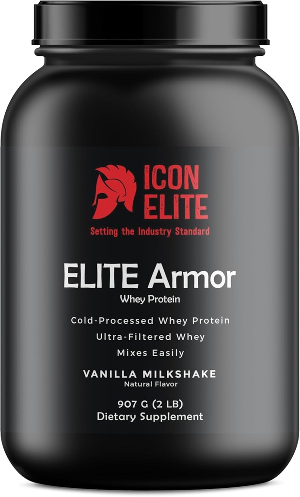 Elite armor Whey Pro 2LB Μιλκσέικ βανίλιας