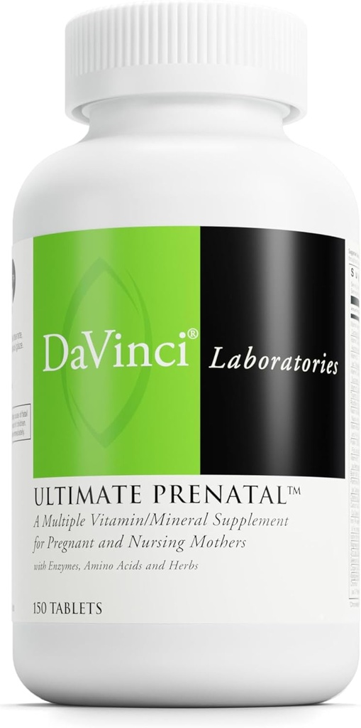 DaVinci Labs Ultimate Prenatal - Nutritional Supplement for Pregnant Women and Nursing Mothers to Support Healthy Pregnancy and Lactation* - With Vitamins, Minerals, Amino Acids and More - 150 Tablets