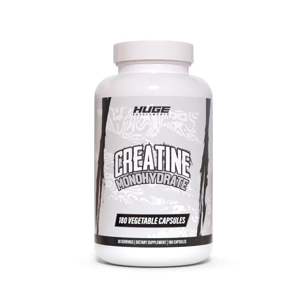 Creatine Monohydrate Κάψουλες, 5g ανά υπηρεσία, Επιστημονικά Dosed για να μεγιστοποιήσει την ανάπτυξη των μυών, δύναμη, ανάκτηση & απόδοση, Tested για καθαρότητα, για άνδρες και γυναίκες, βολικές κάψουλες