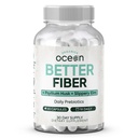 Organics Ocean Better Fiber - Daily Fiber Supplement - Soften Stool for Accessless Bowel Movies - with Psyllium Hulk and Slippery Elm - 90 Κάψουλες