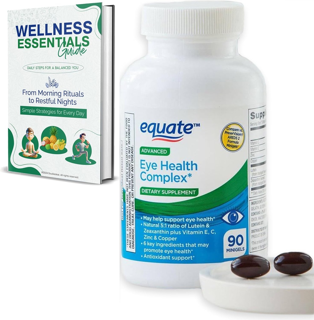 Advanced Eye Health Minigels 90 Count, Carotenoid Blend with Lutein & Zeaxanthin + Βιταμίνες E, C, Ψευδάργυρος και χαλκός (45 ημέρες προσφοράς)