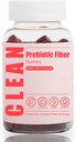 Clean Prebiotic Fiber Gummy, Clean Fiber Gummies, Prebiotic Fiber Gummy for Men, Prebiotic Fiber Supplement Organic for Digestive Gut Health, 60 Gummies (1pc)