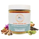 Mt.Μερού φάρμακα Ayurvedic Haldi Doodh/Χρυσό γάλα Superblend- με ανοσοενισχυτική φόρμουλα, Gluten-free, για την υγεία του εγκεφάλου, υποστήριξη Gut με υψηλή κουρκουμίνη Lakadong Turmeric (1,76oz/50g)