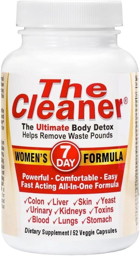 CenturySystemsBrand The Cleaner Detox, 52 Κάψουλες, Ισχυρή 7-Day Γυναίκα Φόρμουλα, Πλήρης Εσωτερική Φόρμουλα Καθαρισμού για τις γυναίκες, Υποστήριξη Digestive Υγεία