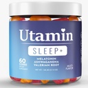 3 σε 1 Organic Sleep Gummy-5 mg μελατονίνης, 50 mg βαλεριάνας Root, 50 mg Ashwagandha-Multi Flavor 60 Count (πακέτο του 1).