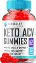 Slimsculpt Keto ACV Gummies - Advanced Formula Slim Sculpt Keto Plus ACV Gummies Apple Cider Vinegar Keto Slimsculpt ACV Gummies Dietary Supplement Κριτικές Άνδρες Γυναίκες (60 Gummies)