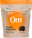 OM MUSHROOM SUPERFOOD Master Blend Vegan Πρωτεΐνη φυτού βιολογικής σοκολάτας με 10 μανιτάρια, Ashwagandha, BCAAs & B12 – Ενέργεια, ανάκτηση & ανοσοποιητική υποστήριξη – 1,2 lb (16 υπηρεσίες)