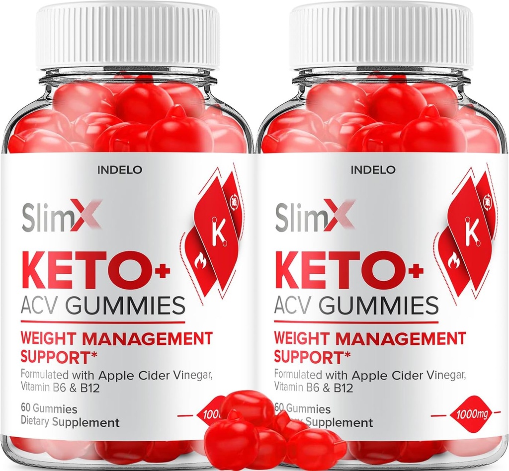 (2 Pack) SlimX Keto ACV Gummies - Advanced Formula Slim X Keto Plus ACV Gummies Apple Cider Vinegar SlimX ACV Gummies Συμπλήρωμα διατροφής Κριτικές Άνδρες γυναίκες (120 Gummies)