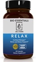 BIO-ESSENTIALS, Relax-Doctor διατυπώνεται: Διαχειρίζεται το άγχος, προωθεί τον βαθύ ύπνο, βελτιώνει Mood-W/Organic Ιερός Βασίλειος, ψευδάργυρος, μαγνήσιο, βιταμίνη Β6, Magnolia Bark, L-Θεανίνη, Vegan-Made στις ΗΠΑ-60 Caps