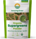Amazing Grass Super Greens Booster: Πράσινα Smoothie σκόνη μείγμα με Spirulina, Moringa, σιτάρι Grass & Kale Smoothie Booster, Chlorophyl Providing Greens, 30 εξυπηρετούν