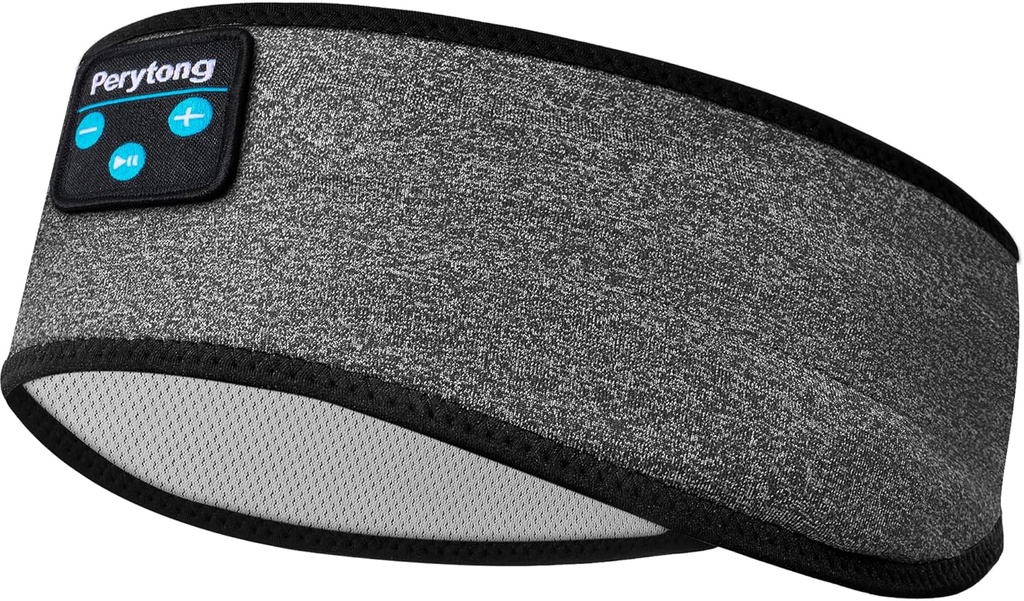 Perytong Bluetooth Sleep Ακουστικά Headband - Μαλακή Ελαστική Άνετα Κεφαλόδεσμος, Δώρα για άνδρες, γυναίκες, έφηβους
