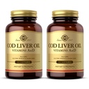 Solgar Cod Liver Oil - 100 Softgels - Παρέχει Βιταμίνες Α & D - Μη ΓΤΟ, Χωρίς Γλουτένη - 100 Μερίδες