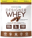 Σχεδιαστής Wellness, Designer Whey, Φυσική σκόνη πρωτεΐνης ορού γάλακτος με προβιοτικά, ίνες και βασικό B-βιταμίνες για την ενέργεια, χωρίς γλουτένη, σοκολάτα Gourmet, 2 lb