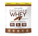 Σχεδιαστής Wellness, Designer Whey, Φυσική σκόνη πρωτεΐνης ορού γάλακτος με προβιοτικά, ίνες και βασικό B-βιταμίνες για την ενέργεια, χωρίς γλουτένη, σοκολάτα Gourmet, 2 lb