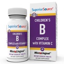 Superior Source Children?s B Complex με βιταμίνη C - Multivitamin for Heart Health Support - Follic Acid Supplement for Kids - Immune Support Formula with Vitamin C - 60 Instant Dissolve Tablets