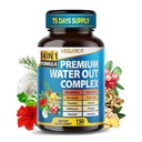 VEGATOT Organic Water Out Complex - 14-σε-1 Formula - με Dandelion Uva Ursi Horsetail Καλαμπόκι μεταξιού Passley Nattle Hibiscus Ginger