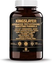 Kingslayer: 7-σε-1 Booster τεστοστερόνης για τους άνδρες w/KSM-66, Fadogia, Suma Root, L-Θεανίνη, ψευδάργυρος, βόριο, μαγνήσιο – Μυς, ενέργεια, Libido & Focus