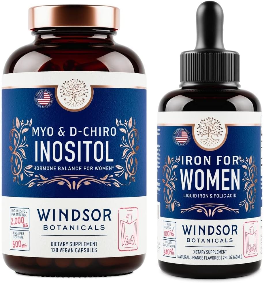 WINDSOR BOTANICALS Ινοσιτόλη και γυναικείας σιδήρου γονιμότητα και υποστήριξη εγκυμοσύνης
