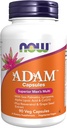 NOW Foods Supplements, ADAM™ Men's Multivitamin with Saw Palmetto, Lycopene, Alpha Lipoic Acid and CoQ10, Plus Natural Resveratrol & Grape Seed Extract, 90 Veg Capsules