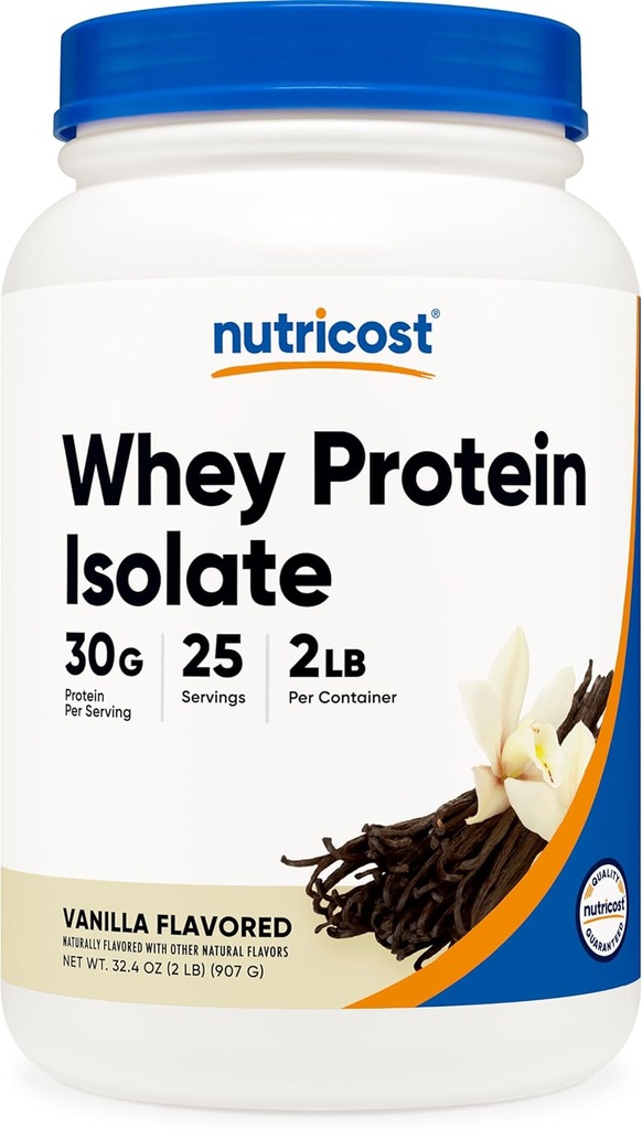 Nutricost Whey Protein Isolate σε σκόνη (Vanilla) 2LBS