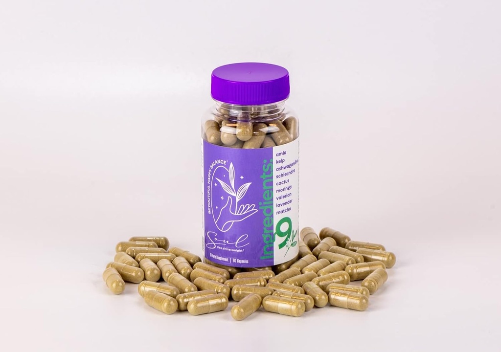 Beyoutiful Happy Balance Soul Dietary Supplement Βάρος Απώλεια & Ορεκτικό κατασταλτικό Μεταβολισμός Υποστήριξη για την καύση λίπους. Συμπληρωματικό για την υπεροψία του apetito y bajar de peso, quema de grasa