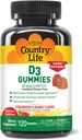 Χώρα Ζωή Φράουλα & Πορτοκαλί D3 Gummies, 120 CT